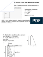 2 - SOLOS 02 - Verificação Da Estabilidade Dos Muros de Arrimo