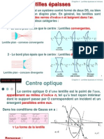 Chapitre 4 Lentilles Épaisses Et Minces.