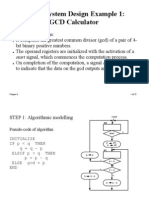 Digital System Design Example 1: GCD Calculator: Start Signal, Which Commences The Computation Process