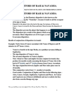 Dispositors of Rasi & Navamsa Techniques of Conjunction of Planets and Their Implications