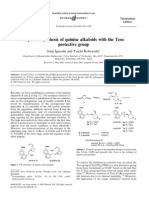 Improved Synthesis of Quinine Alkaloids With The Teoc Protective Group