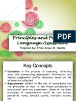 Principles and Purpose of Language Assessment