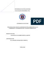 Influencia Del Uso de La Microsilice en La Resistencia A La Compresion y Durabilidad Del Concreto Hidraulico