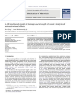 A 3D Multilevel Model of Damage and Strength of Wood: Analysis of Microstructural Effects