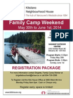 Family Camp Registration Package 2014