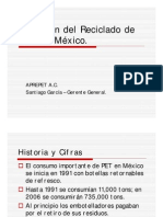 Situación Del Reciclado de PET en México.: Aprepet A.C. Santiago García - Gerente General