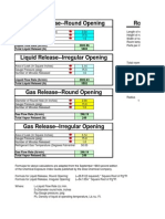 Liquid Release - Round Opening Room Level - PPM To LBS: Liquid Flow Rate (Lb/min) 5802.86 Total Liquid Relased (LB) 5803