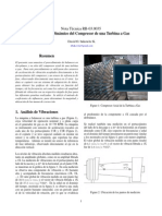 Equilibrado Dinamico Del Compresor de Una Turbina A Gas