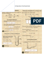 Unit Operations Final Study Guide