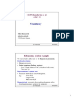 Uncertainty: CS 1571 Introduction To AI