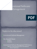 Conventional Software Management