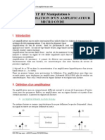 TP HF Manip 6 - Amplificateur Micro Ondes