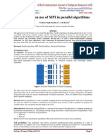 A Review On Use of MPI in Parallel Algorithms: IPASJ International Journal of Computer Science (IIJCS)