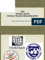 Imf, WB, & Wto