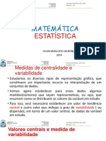 Estatística - Medidas de Centrabilidade e Variabilidade