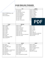 American English Phrases Collocation