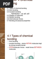 A Level Chemistry Chapter 4 Chemical Bonding