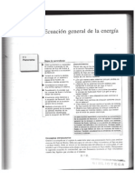 Mecánica de Fluidos Ecuación General de La Energía