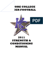 Strength Conditioning Manual KILGORE COLLEGE Football 2011