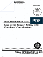 AGMA - Gear Tooth Surface Texture With Fuctnional Considerations