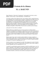 Mijail Bakunin - Protesta de La Alianza (Texto Poco Conocido y Más Interesante Sobre La Ciencia Social, La Historia y La Transformación Social)