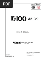 Nikon d100 Repair Manual