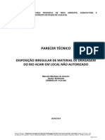 Parecer Técnico Sobre A Disposição Irregular Do Material Dragado Do Rio Acari