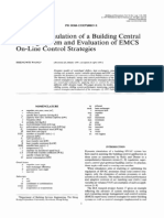 Dynamicsimulation of A Building Central Chilling System and Evaluation of EMCS On-Line Control Strategies