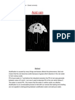 Acid Rain: Chemistry Project - Freshman - Zewail University Mohamed Elashri 201303846 Section