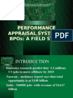 Performance Appraisal System in Bpos: A Field Study