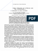 Complexometric Titration of Y and REE