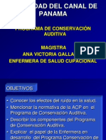 Conservacion Auditiva Ana Gallardo