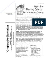 Vegetable Planting Calendar For Maricopa County: at A Glance