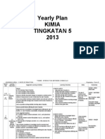 Yearly Plan Kimia 5, 2013