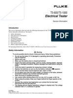 Fluke T5-600 / T5-1000 Electrical Tester Service Information