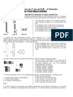 Lista de Exercicios Do 4 Bim Do 2 Ano Do EM Magnetismo