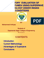 Laboratory Evaluation of Modified Bitumen Using Superpave Methodology Under Indian Conditions