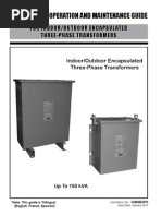 Installation, Operation and Maintenance Guide: For Indoor/Outdoor Encapsulated Three-Phase Transformers