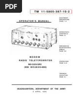 TM 11-5805-387-10-2 - Modem - Teletypewriter - MD-522 - 1984 PDF