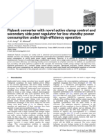 IET Power Electronics Volume 4 Issue 9 2011 [Doi 10.1049_iet-Pel.2010.0363] Jung, J.-h.; Ahmed, S. -- Flyback Converter With Novel Active Clamp Control and Secondary Side Post Regulator for Low Standby Power Consumption Under High