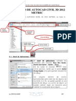 00 ENTORNO AUTOCAD CIVIL 3D 2012 y 01 DISEÑO DE ALINEAMIENTOS PDF