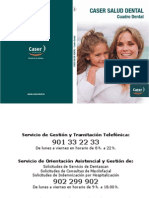 Cuadro Medico Caser Salud Dental 2014