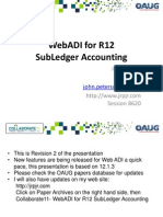 Webadi For R12 Subledger Accounting: John Peters JRPJR, Inc Session 8620