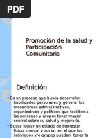 Promoción de La Salud y Participación Comunitaria