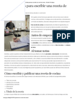 5 Fáciles Pasos para Escribir Una Receta de Cocina PDF