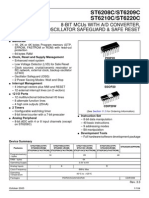 ST6208C/ST6209C ST6210C/ST6220C: 8-Bit Mcus With A/D Converter, Two Timers, Oscillator Safeguard & Safe Reset