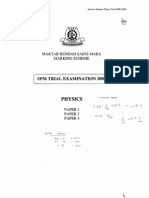 MRSM-ANSWER PHYSICS-Trial SPM 2008