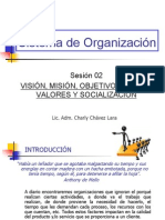 SDO SESION 02 Vision Mision Objetivos Metas Valores Socializacion PARTE 1