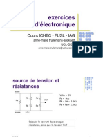 Exercices D'électronique