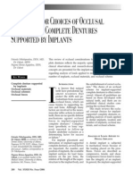 Occlusion For Implant Suppported CD